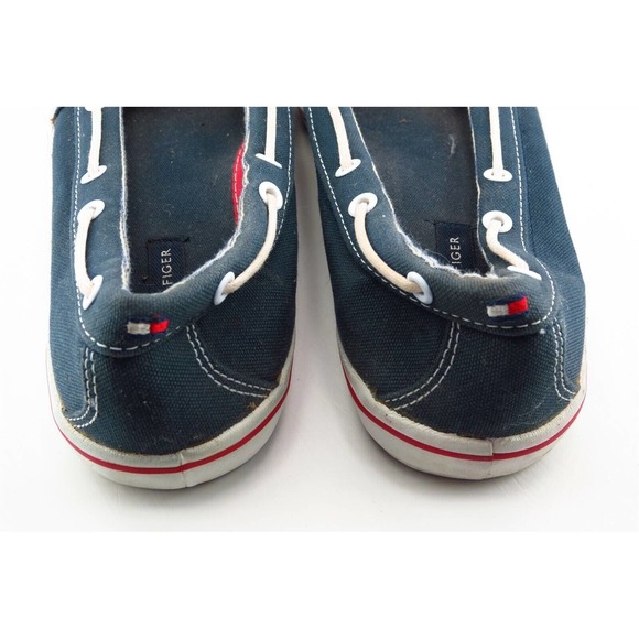 Tommy Hilfiger Size 7 M Blue Round Toe Boat Shoes Fabric Women - Picture 5 of 7